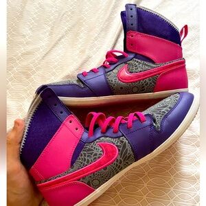 AWESOME Nike Air Michael Jordan Size 7y Skinny 602656-509 Pink/ Purple/Gray